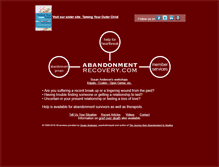 Tablet Screenshot of abandonment.net
